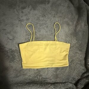 Yellow SHEIN tube top